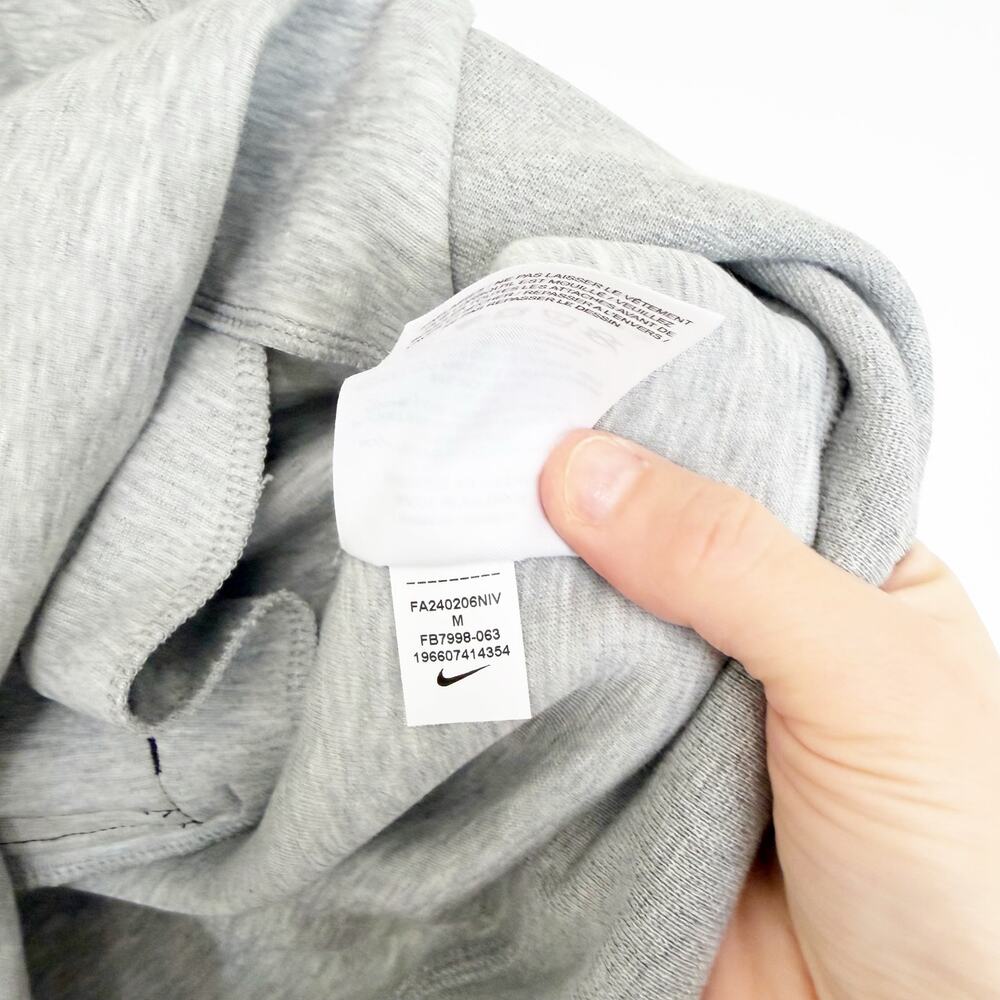 Nike Tech Gray Pullover Quarter Zip Sweatshirt Sz… - image 8